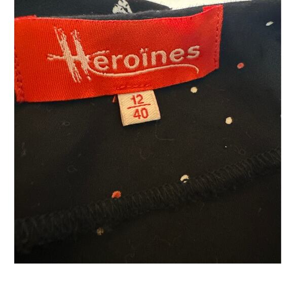 Heroines Paris vintage-inspired fit and flare dress Size 12 novelty debutant - Picture 4 of 4